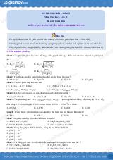 Đề thi giữa kì Hóa 11 Cánh diều - Đề số 3